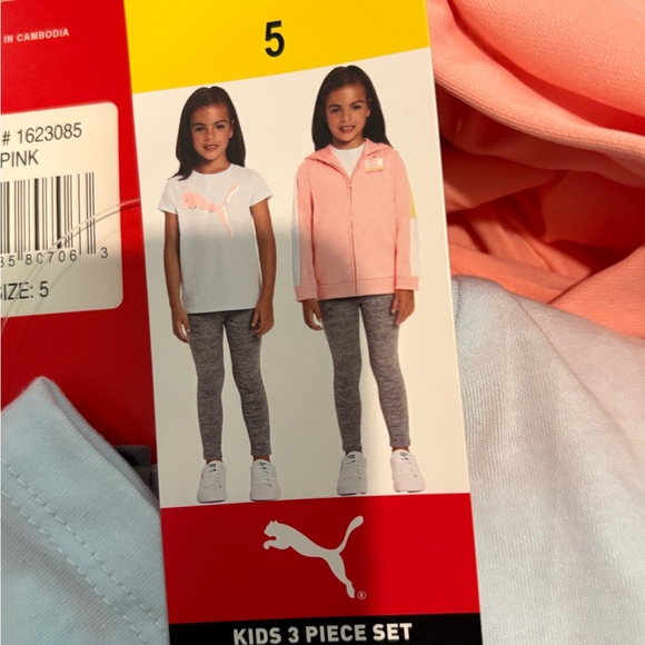 Girls Puma 3PC Set Size 5 - Picture 5 of 6